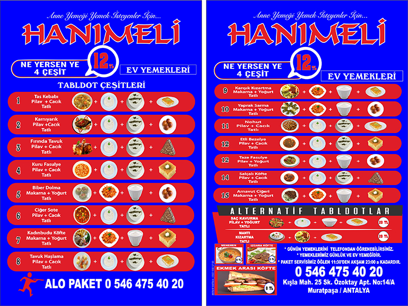 Hanım Eli Ev Yemekleri