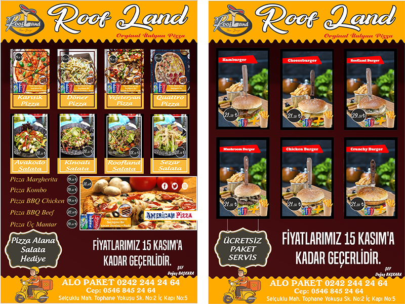 Roof Land Pizza Antalya