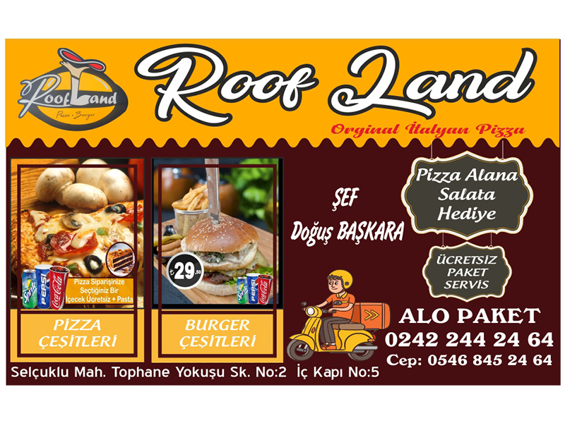 Roof Land Pizza Antalya